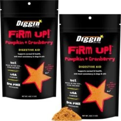 Diggin’ Your Dog Firm Up Pumpkin For Dogs & Cats With Cranberry, 100% Made In USA, Pumpkin Powder For Dogs, Digestive Support, Apple Pectin, Fiber, Healthy Stool, 4 Oz -Zoo Shop 51xWM2BjSRL. AC
