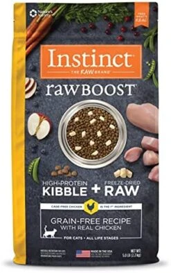 Instinct Raw Boost Grain Free Recipe With Real Salmon Natural Dry Cat Food By Nature's Variety, 4.5 Lb. Bag -Zoo Shop 51xX yvp9nL. AC