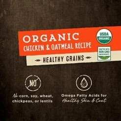Castor And Pollux ORGANIX Organic Dog Food, Chicken And Oatmeal Recipe Dry Dog Food - 10 Lb. Bag -Zoo Shop 51xZM2z8efL
