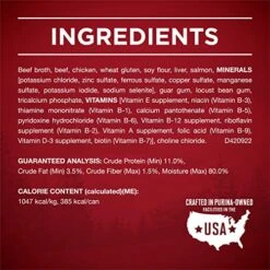 Purina ONE High Protein Wet Dog Food True Instinct Tender Cuts In Dog Food Gravy With Real Beef And Wild-Caught Salmon - (12) 13 Oz. Cans 21 Purina ONE High Protein Wet Dog Food True Instinct Tender Cuts In Dog Food Gravy With Real Beef And Wild-Caught Salmon - (12) 13 Oz. Cans -Zoo Shop 51xatLRuQBL