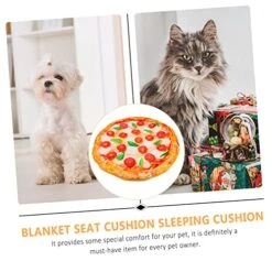 3 Pcs Mattress Mat Winter Machine Bed Bacon Comfortable Soft Round Orange Cozy For Warm Kennel Sleeping Cat Printing Pizza Portable Nest Pattern Puppy Plush Design Cute Pad 14 3 Pcs Mattress Mat Winter Machine Bed Bacon Comfortable Soft Round Orange Cozy For Warm Kennel Sleeping Cat Printing Pizza Portable Nest Pattern Puppy Plush Design Cute Pad -Zoo Shop 51xfSZeSyEL