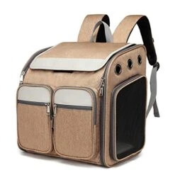 L Cloud Pet Carrier Backpack, Durable Foldable Cat Carrier Transport Bag With Fleece Mat And Food Bag Pet Travel Carrier For Small Dogs And Cats,38 * 36 * 25cm