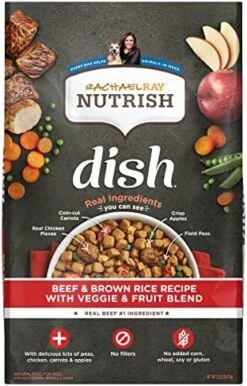 Rachael Ray Nutrish Dish Premium Dry Dog Food, Chicken & Brown Rice Recipe With Veggies & Fruit, 23 Pound Bag 25 Rachael Ray Nutrish Dish Premium Dry Dog Food, Chicken & Brown Rice Recipe With Veggies & Fruit, 23 Pound Bag -Zoo Shop 51y6m3nz1yL. AC 2