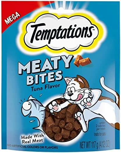 TEMPTATIONS Indoor Care Crunchy And Soft Cat Treats, Chicken Flavor, 2.1 Oz. Pouch (Pack Of 12) 8 TEMPTATIONS Indoor Care Crunchy And Soft Cat Treats, Chicken Flavor, 2.1 Oz. Pouch (Pack Of 12) - Image 6