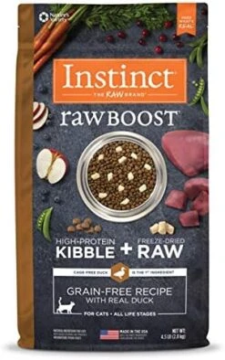 Instinct Raw Boost Grain Free Recipe With Real Salmon Natural Dry Cat Food By Nature's Variety, 4.5 Lb. Bag -Zoo Shop 51yXSn9tMNL. AC