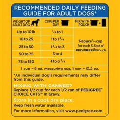 Pedigree High Protein Adult Dry Dog Food Chicken And Turkey Flavor Dog Kibble, 18 Lb. Bag -Zoo Shop 51yYK2sd8QL