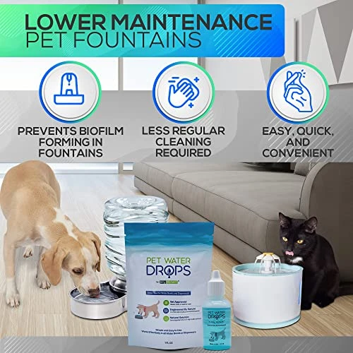 Pet Water Drops - Dog And Cat Water Additive For Dental And Oral Care - Prevents Pets Water Bowl And Dispenser Fountain Slime - For Fresh Breath And Cleaner, Healthy Teeth 7 Pet Water Drops - Dog And Cat Water Additive For Dental And Oral Care - Prevents Pets Water Bowl And Dispenser Fountain Slime - For Fresh Breath And Cleaner, Healthy Teeth - Image 5