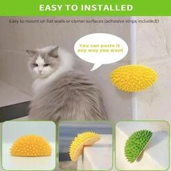 ZOVALI Durian Multifunctional Toys,Durian Cat Scratcher, Cat Scratcher Durian Comb, Massaging And Removing Floating Hair Cat Dog Mint Toys (Green+Yellow) 13 ZOVALI Durian Multifunctional Toys,Durian Cat Scratcher, Cat Scratcher Durian Comb, Massaging And Removing Floating Hair Cat Dog Mint Toys (Green+Yellow) -Zoo Shop 51ymiWH1BnL 1