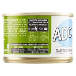 LQNQ ADoC Dog Cibo Umido Per Cani Mix 4 - Trancetti Di Tonnetto, Filetti Di Pollo, Anatra E Manzo - 24 Lattine Da 170gr -Zoo Shop 51z2TFCIa0L