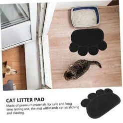Home Messes For Soft Cats Floor Indoor And Household Pad Dish Non Litter Food Reusable Ground Cushion Rabbits Dog Dogs Mat Cute Accessory Under Cat Blanket Puppies -Zoo Shop 51z5ZWGy4oL