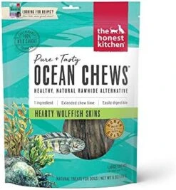 The Honest Kitchen Ocean Chews Hearty Wolffish Skins Dog Treats, 6 Oz (Beams) -Zoo Shop 51zJNMjAErL. AC