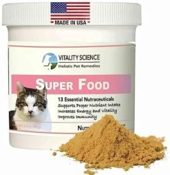 Vitality Science Super Food For Cats | High Potency Multi-Vitamin And Mineral Supplement | Increases Energy And Vitality | 100% Natural (98g) 15 Vitality Science Super Food For Cats | High Potency Multi-Vitamin And Mineral Supplement | Increases Energy And Vitality | 100% Natural (98g) -Zoo Shop 51zOIM65sAL. AC