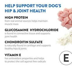 DOGSWELL Hip & Joint Dog Treats 100% Meaty, Grain Free, Glucosamine Chondroitin & Omega 3, Chicken Soft Strips 12 Oz -Zoo Shop 51zQzvhHjIL