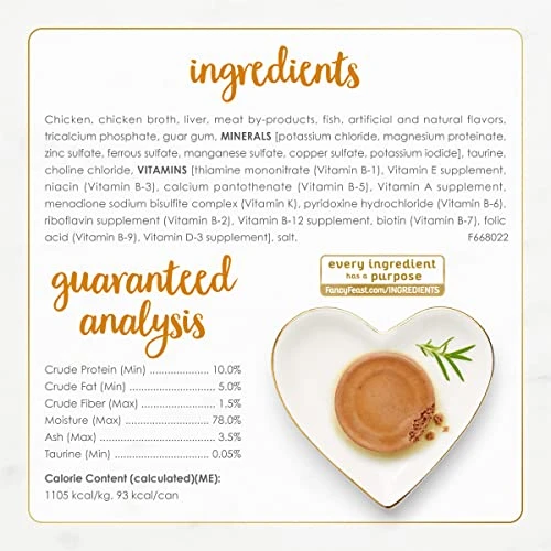 Purina Fancy Feast Classic Grain Free Wet Cat Food Pate - (24) 3 Oz. Cans 6 Purina Fancy Feast Classic Grain Free Wet Cat Food Pate - (24) 3 Oz. Cans - Image 4