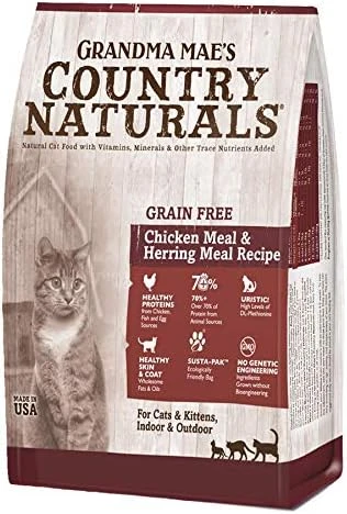 Grandma Mae's Country Naturals Grain Free Dry Cat & Kitten Food 4 LB Weight Control & Hairball Recipe 6 Grandma Mae's Country Naturals Grain Free Dry Cat & Kitten Food 4 LB Weight Control & Hairball Recipe - Image 4