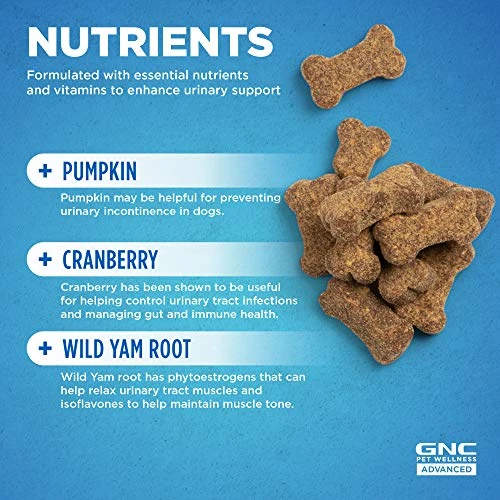 GNC For Pets Advanced Urinary Support For Dogs | Soft Chew Dog Supplement For All Dogs Urinary Tract Support | 60ct Soft Chews Chicken Flavor Dog Supplement For Urinary Health 3 GNC For Pets Advanced Urinary Support For Dogs | Soft Chew Dog Supplement For All Dogs Urinary Tract Support | 60ct Soft Chews Chicken Flavor Dog Supplement For Urinary Health