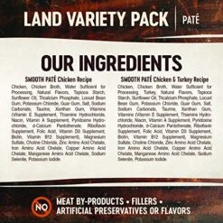 Wellness CORE Tiny Tasters Wet Cat Food, Complete & Balanced Natural Pet Food, Made With Real Meat, 1.75-Ounce Pouch, 12 Pack (Adult Cat, Land Variety Pack) -Zoo Shop 615sVh6IuUL