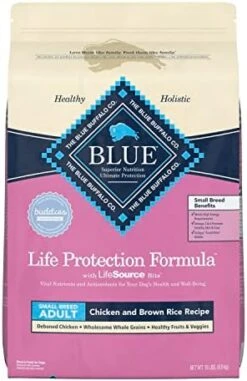 Blue Buffalo Life Protection Formula Natural Adult Small Breed Dry Dog Food, Chicken And Brown Rice 5-lb Trial Size Bag -Zoo Shop 616XuWFeaDL. AC