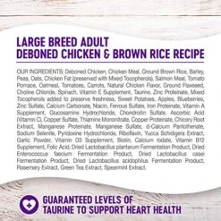 Wellness Complete Health Large Breed Dry Dog Food With Grains, Natural Ingredients, Made In USA With Real Meat (Adult, Chicken & Rice, 15-Pound Bag) -Zoo Shop 618HD1em6GL