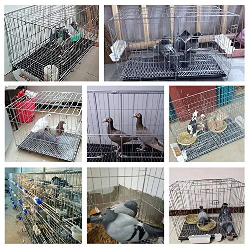 Kelendle Pigeon Cage Rabbit Cage Small Animal Cage Pet Habitat Wire Pet Home Frame Bunny House With Food Dish Tray Accessories For Medium Bird Parrot Chicken Duck Cat (19.7x13.8x16.6 Inches) 4 Kelendle Pigeon Cage Rabbit Cage Small Animal Cage Pet Habitat Wire Pet Home Frame Bunny House With Food Dish Tray Accessories For Medium Bird Parrot Chicken Duck Cat (19.7x13.8x16.6 Inches) - Image 2