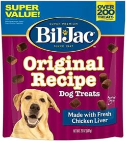 Bil-Jac Dog Treats - Original Recipe Chicken Liver Soft Puppy Training Treat Rewards, 20oz Resealable Double Zipper Pouch (2-Pack) -Zoo Shop 61BwAUSj zL. AC