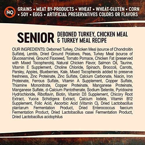 Wellness CORE Grain-Free Senior Dry Dog Food, Made In USA With Natural Ingredients, No Meat By-Product, Fillers, Artificial Flavors, Or Preservatives (12-Pound Bag, Turkey) 6 Wellness CORE Grain-Free Senior Dry Dog Food, Made In USA With Natural Ingredients, No Meat By-Product, Fillers, Artificial Flavors, Or Preservatives (12-Pound Bag, Turkey) - Image 4