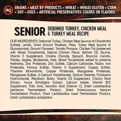 Wellness CORE Grain-Free Senior Dry Dog Food, Made In USA With Real Turkey And Natural Ingredients, With Nutrients For Immune, Joint, Skin & Coat Support, 24-Pound Bag -Zoo Shop 61CftHiVdjL 2