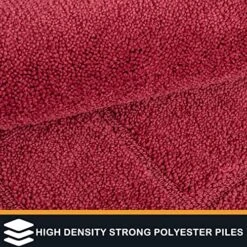 PURRUGS Dirt Trapper Door Mat 32" X 70", Non-Slip/Skid Machine Washable Entryway Rug, Dog Door Mat, Super Absorbent Welcome Mat For Muddy Wet Shoes And Paws, Burgundy Red 19 PURRUGS Dirt Trapper Door Mat 32" X 70", Non-Slip/Skid Machine Washable Entryway Rug, Dog Door Mat, Super Absorbent Welcome Mat For Muddy Wet Shoes And Paws, Burgundy Red -Zoo Shop 61DRvGbizTL