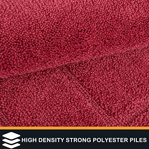 PURRUGS Dirt Trapper Door Mat 32" X 70", Non-Slip/Skid Machine Washable Entryway Rug, Dog Door Mat, Super Absorbent Welcome Mat For Muddy Wet Shoes And Paws, Burgundy Red 5 PURRUGS Dirt Trapper Door Mat 32" X 70", Non-Slip/Skid Machine Washable Entryway Rug, Dog Door Mat, Super Absorbent Welcome Mat For Muddy Wet Shoes And Paws, Burgundy Red - Image 3