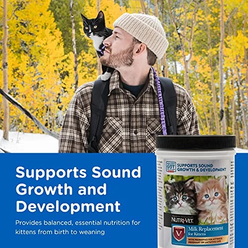 Nutri-Vet Milk Replacement For Kittens | Healthy Gut Support With Probiotics | 12 Ounces & Lixit Baby Bottle Nursing Kit - 2oz (LIX00476) 5 Nutri-Vet Milk Replacement For Kittens | Healthy Gut Support With Probiotics | 12 Ounces & Lixit Baby Bottle Nursing Kit - 2oz (LIX00476) - Image 3