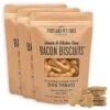 Crafted By Humans Loved By Dogs Portland Pet Food Company All-Natural Dog Treat Biscuits Multipack (3 X 5 Oz Bags) – Bacon Flavor – Grain-Free, Gluten-Free, Human-Grade, Limited Ingredients