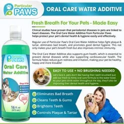 Particular Paws Fresh Breath Water Additive For Dogs And Cats - For Clean Teeth, Healthy Gums And Oral Care - 16oz -Zoo Shop 61Iwybl4L5L