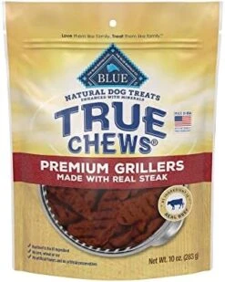 Blue Buffalo True Chews Premium Grillers Natural Dog Treats, Steak 30 Oz Bag -Zoo Shop 61JgOTMkorL. AC