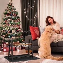 Yoimori Elevated Dog Bowls For Large Dogs Raised Dog Bowl Stand 3 Heights 3.9in 8in 12.8in With 2 Stainless Steel Dog Food Water Bowls For Large Medium Small Dogs(with Spill Proof Mat) -Zoo Shop 61KMgNDgtcL