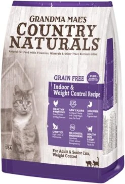 Grandma Mae's Country Naturals Grain Free Dry Cat & Kitten Food 4 LB Weight Control & Hairball Recipe 16 Grandma Mae's Country Naturals Grain Free Dry Cat & Kitten Food 4 LB Weight Control & Hairball Recipe -Zoo Shop 61LR93avVML. AC