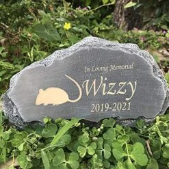 Claratut Engraved Pet Memorial Heart Garden Stone, Personalized Dog Or Cat Garden Stone, Pet Loss Sympathy Remembrance Gifts, Both Text And Pattern Can Be Customized. -Zoo Shop 61MsOr4dYL. AC