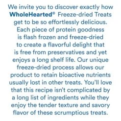 WholeHearted Salmon Freeze-Dried Dog Treats, 8 Oz. 12 WholeHearted Salmon Freeze-Dried Dog Treats, 8 Oz. -Zoo Shop 61NdrwHnjoL 1