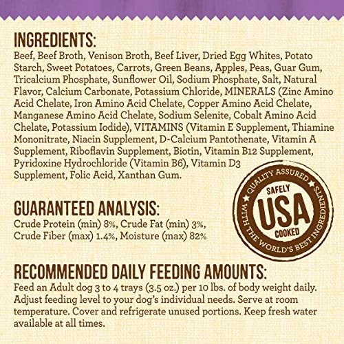 Merrick Lil' Plates Grain Free Small Dog Food, Itsy Bitsy Beef Stew Recipe, Wet Dog Food - (12) 3.5 Oz. Tubs 6 Merrick Lil' Plates Grain Free Small Dog Food, Itsy Bitsy Beef Stew Recipe, Wet Dog Food - (12) 3.5 Oz. Tubs - Image 4