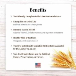 LAFEBER'S Premium Daily Diet Pellets Pet Bird Food, Made With Non-GMO And Human-Grade Ingredients, For Cockatiels, 5 Lb -Zoo Shop 61PSmM1ZZHL