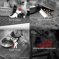 Bungalow Flooring Camel Aqua Shield Squares Indoor Outdoor Pet Mat, 23" L X 35" W X 0.37" H -Zoo Shop 61Pe7i6JXnL