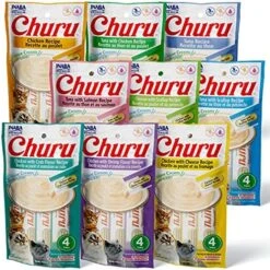 INABA Churu Lickable Purée Natural Cat Treats (Chicken Variety Pack, 24 Tubes) -Zoo Shop 61Qm9QrrtBL. AC
