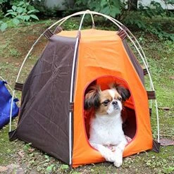 SONGBIRDTH Folding Anti-Ultraviolet Waterproof Pet Tent Patchwork House For Small Dog Cat,Breathable Cotton Blend,Removable Easy To Clean 9 SONGBIRDTH Folding Anti-Ultraviolet Waterproof Pet Tent Patchwork House For Small Dog Cat,Breathable Cotton Blend,Removable Easy To Clean -Zoo Shop 61RsMKXP0uL