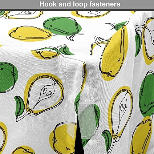 Ambesonne Fruit Dog Crate Cover, Fresh Pear Slices Leaves Juicy Organic Food Eat Summer Garden Pattern, Easy To Use Pet Kennel Cover For Small Dogs Puppies Kittens, 22 Inch, Green Earth Yellow White 6 Ambesonne Fruit Dog Crate Cover, Fresh Pear Slices Leaves Juicy Organic Food Eat Summer Garden Pattern, Easy To Use Pet Kennel Cover For Small Dogs Puppies Kittens, 22 Inch, Green Earth Yellow White - Image 4