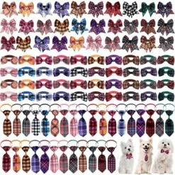 100 Pieces Donut Ice Cream Dog Bow Tie Collar Set Include 30 Dog Neckties, 30 Collar Flowers And 40 Dog Bow Tie, Adjustable Valentine Dog Bows Grooming For Small Medium Dogs Supply 19 100 Pieces Donut Ice Cream Dog Bow Tie Collar Set Include 30 Dog Neckties, 30 Collar Flowers And 40 Dog Bow Tie, Adjustable Valentine Dog Bows Grooming For Small Medium Dogs Supply -Zoo Shop 61TArdGEQIL. AC