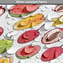 Lunarable Fruit Dog Crate Cover, Colorful Pattern With Natural Food Mango Lychee Guava Feijoa And Carambola, Easy To Use Pet Kennel Cover For Small Dogs Puppies Kittens, 18 Inch, Multicolor -Zoo Shop 61TW8FH3DmL