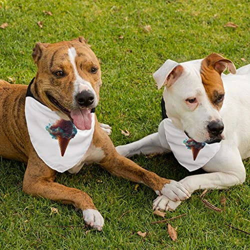 GENERIC Ice Cream Design Pet Bandana Collar - Food Scarf Collar - Graphic Dog Bandana - XL 5 GENERIC Ice Cream Design Pet Bandana Collar - Food Scarf Collar - Graphic Dog Bandana - XL - Image 3