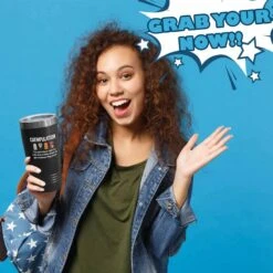 Flairy Land Cat Lady Black Tumbler 20oz - Catnipulation Defiition -Cat Themed Kitchenware Cat Parent Gift Cat Person Feline Mom Furkids Cat Sitter Cat Groomer Middle Aged Woman -Zoo Shop 61UxpPVx6GL