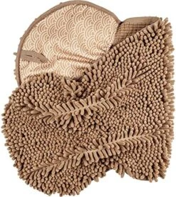 LeashBoss - Brown Bathroom Rugs, Extra Large Bathmat - Soft, Absorbent, Thick, Non-Slip Microfiber Bath Mat For Bathrooms, Showers, Tubs, And Doorways For Dogs Muddy Paws Machine Washable (34.5 X 24) -Zoo Shop 61WG0PmtLYL. AC