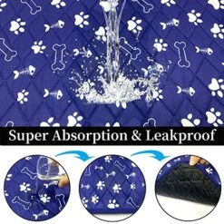 Reusable Puppy Pads 47‘’x 56‘’ Washable Pee Pads For Dogs, Training Pads Pee Pads For Dogs Waterproof Absorbing Whelping Pad Reusable Puppy Pads For Guinea Pig Cage, Dog Food Feeding Mat -Zoo Shop 61WlVLn0EmL