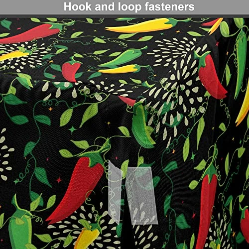 Lunarable Botanical Dog Crate Cover, Mexican Food Peppers Paprika Cuisine Kitchen Mariachi Chilli Taco Culture Cuisine, Easy To Use Pet Kennel Cover For Small Dogs Puppies Kittens, 48 Inch, Multicolor 5 Lunarable Botanical Dog Crate Cover, Mexican Food Peppers Paprika Cuisine Kitchen Mariachi Chilli Taco Culture Cuisine, Easy To Use Pet Kennel Cover For Small Dogs Puppies Kittens, 48 Inch, Multicolor - Image 3